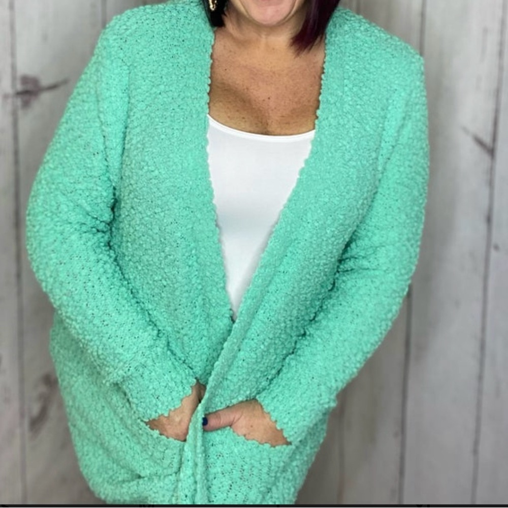 Women’s Zenana popcorn cardigan